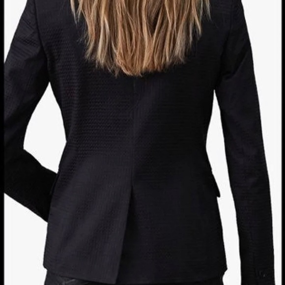 💖 Reiss Turner Textured Blazer, Navy - Picture 5 of 10